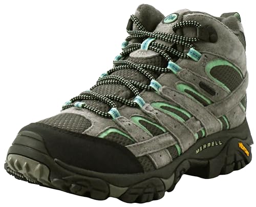Merrell Women's Moab 2 Mid Waterproof Hiking Boots - Drizzle Mint, Size 10