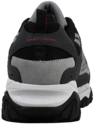 Skechers Men's After Burn M. Fit Wonted Shoes 11 Wide Charcoal Red