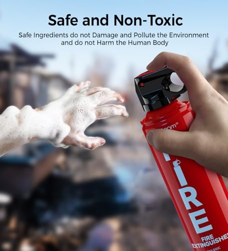 Portable Fire Extinguisher Kit 3-Pack for Home Car Kitchen Boat with Mounting Brackets
