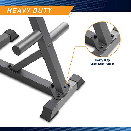 Marcy L-Frame Black Olympic Weight Plate Storage Tree for 2-Inch Plates