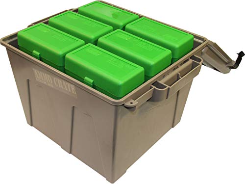 MTM Ammo Storage Crate - Heavy Duty Waterproof Utility Box, 90 lbs Capacity
