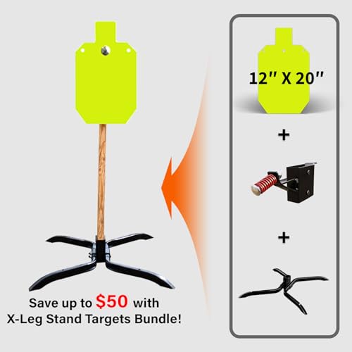 Highwild AR500 Steel Target Stand Kit with 12x20 Target & 2x4 Mount - Target System with Variation H-Target Stand Kit/12x20 Torso