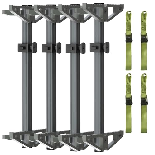 Tomaki 4 Pack Climbing Sticks for Hunting, Non-Slip Aluminum Tree Climbing Steps - Model 4