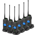 Long Range UHF Two-Way Radio Set 6 Pack - 5W Walkie Talkies for Industrial Use