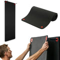 SPRI 71-Inch Black Hanging Exercise Mat for Gyms & Fitness Studios, Thick Foam Workout Mat with Grommets