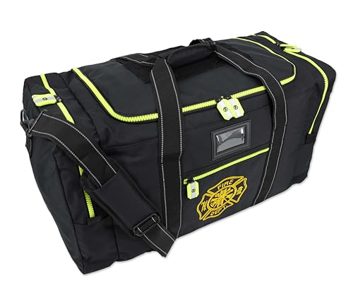 Lightning X Firefighter Turnout Gear Bag with Maltese Cross - Black