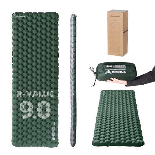 Ultralight Camping Sleeping Pad with R-Value 9 Insulation – Waterproof & Compact