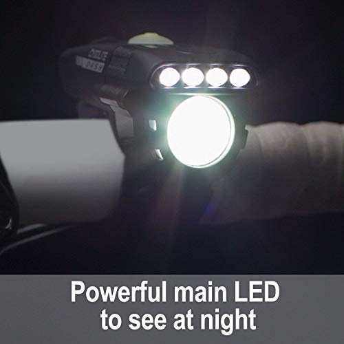Cygolite Dash 600 Pro Bicycle Light with Taillight – 600 Lumens, USB Rechargeable, Waterproof, Compact Road & Commuter Bike Light