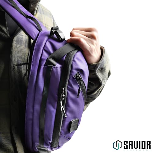 Medium Indigo Savior Equipment Obscura Sling Bag Tactical EDC Crossbody Pistol Holster