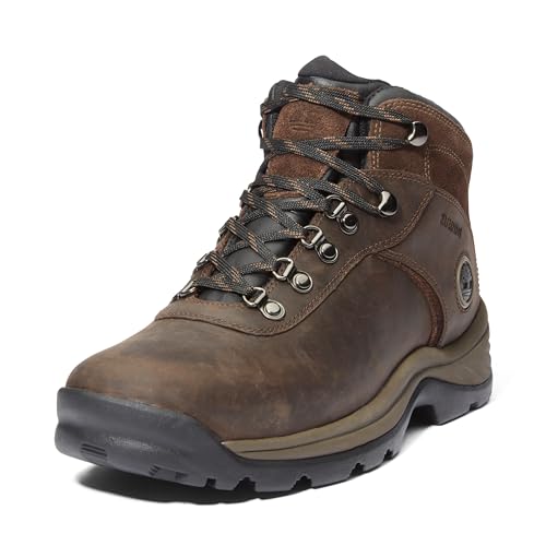 Men's Waterproof Hiking Boots - Timberland Flume Mid 11 Wide Dark Brown