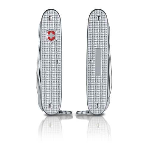 Victorinox Farmer X Alox Swiss Army Knife - 10 Function Pocket Tool, Silver