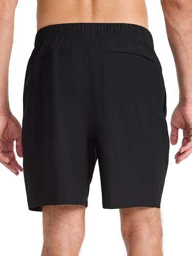 Reebok Men's Jumpstart 8" Shorts - Medium Black, Lightweight Poly Fabric