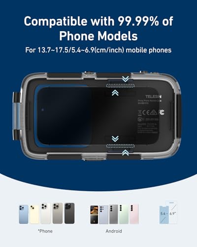TELESIN 20M/65ft Underwater Phone Case for Snorkeling & Diving Waterproof Housing