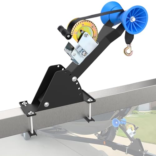 Adjustable Boat Trailer Winch Stand with 1200lbs Winch & Roller - With Winch