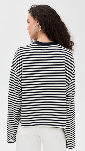 Lioness Women's Bloom Long Sleeve Tee - Small Navy Stripe