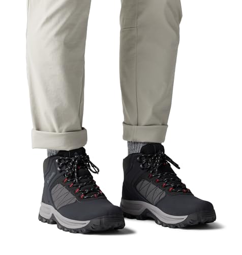 Columbia Men's Transverse Hike Waterproof Hiking Boots - 7 Wide Black Mountain Red