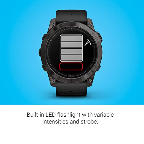 Garmin epix Pro Sapphire 51mm Smartwatch Carbon Gray DLC Titanium & Black Band
