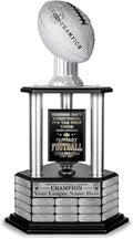 Silver 26 Inch Perpetual Fantasy Football Trophy - TrophySmack 19-Year Champion Award