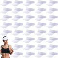 Sun Visor Hats Pack of 36 Adjustable UV Protection Sports Visors - White