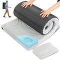 Outvita 75x25x3 Inch Portable Camping Memory Foam Mattress with Pillow, Gray