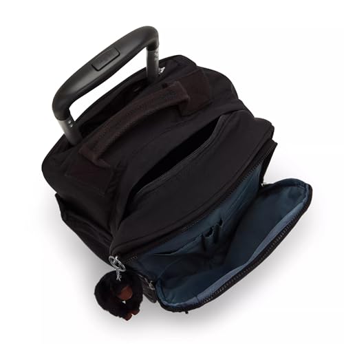 Kipling Women's Gaze Large Rolling Backpack - True Black, 8.25 x 17.25 x 12.25 inches