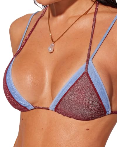 Women's Triangle Bikini Set Halter String Two-Piece Swimsuit
