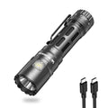 Wurkkos T1 5500 Lumens Tactical LED Flashlight with RGB Side Light, Waterproof, 415M Beam, Camping & Emergency