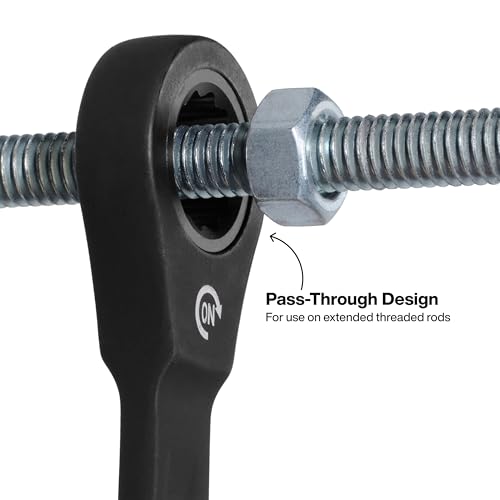 Klein Tools Ratcheting Wrench Set 8-Piece SAE 90-Tooth with Color-Coded Sizes
