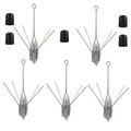 2oz 5 Pcs Sputnik Sinker Fishing Weights Lead Surf Casting Tackle