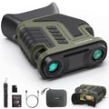 Night Vision Goggles for Adults 4K HD Video Camera with 10X Optical Zoom - Army Green / No Helmet