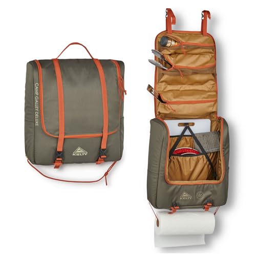 Kelty Camp Galley Deluxe Outdoor Kitchen Organization Kit with Deep Pockets & Paper Towel Holder