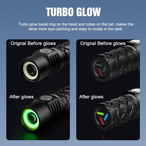 Black Compact Rechargeable LEP Flashlight - 700M Range, Triple Light, Waterproof