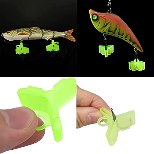Yellow 50PCS Fishing Treble Hook Covers Protector Bonnets for Hooks - 5 Sizes