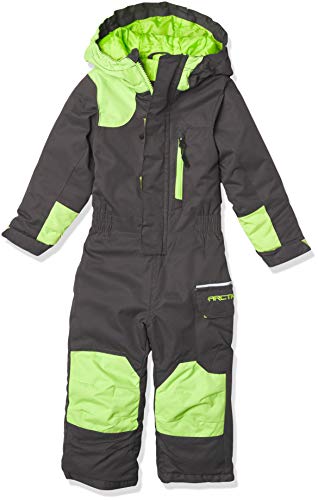 Kids Insulated Snow Suit - Dancing Bear, Charcoal, Small - Winter Outdoor Wear