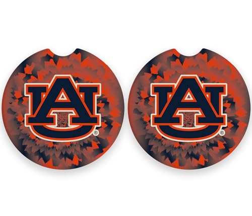 Auburn University Tigers Ceramic Car Coasters Set of 2 - Magnolia Lane