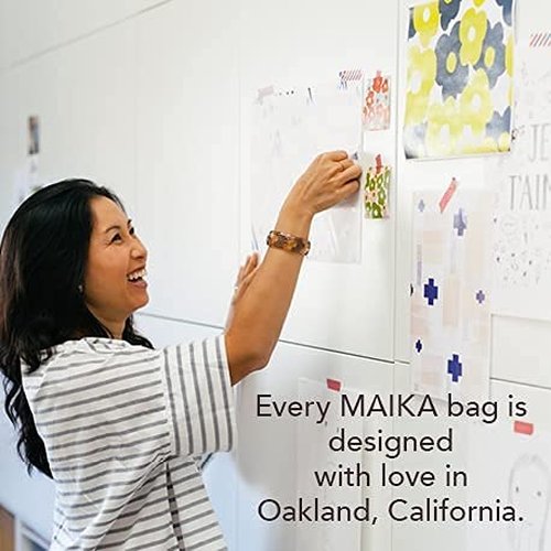 MAIKA Recycled Canvas Zippered Backpack, Sierra, Grey
