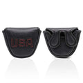 Center Shafted Mallet Putter Cover Headcover Magnetic - USA Golf Putter Cover Headcover Club Protective for Scotty Cameron Odyssey Taylormade Mallet Putters