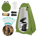 Portable Camping Toilet Kit with Privacy Tent – Collapsible & Adjustable