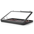 Dwwce Black 34x22 Inch Portable Card Display Case with Lockable Acrylic Sides