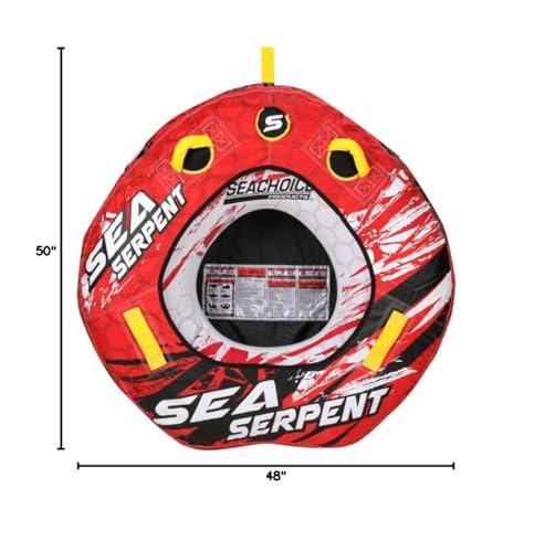 Seachoice Open Top Towable Tube for 1 Rider - Reinforced Towing System