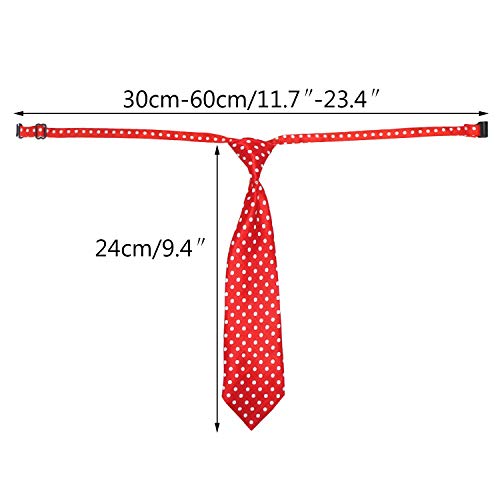 Segarty 10PCS Multi-Colored Large Dog Bow Ties with Adjustable Collar Valentine's Holiday