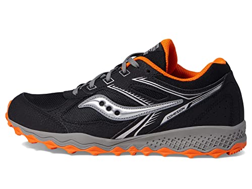 Saucony Unisex-Child Cohesion Tr14 Running Sneakers 2 Wide Black/Orange