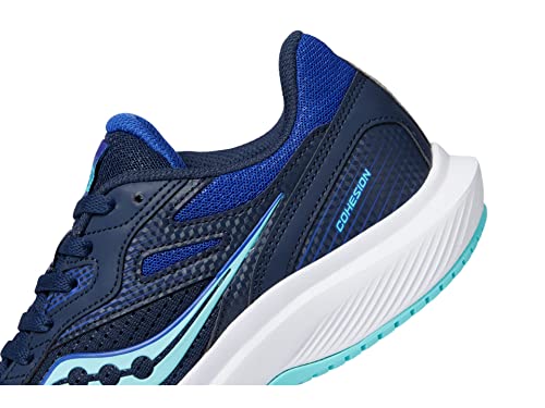 Saucony Cohesion 16 Running Shoes for Men - Night and Aqua Variation