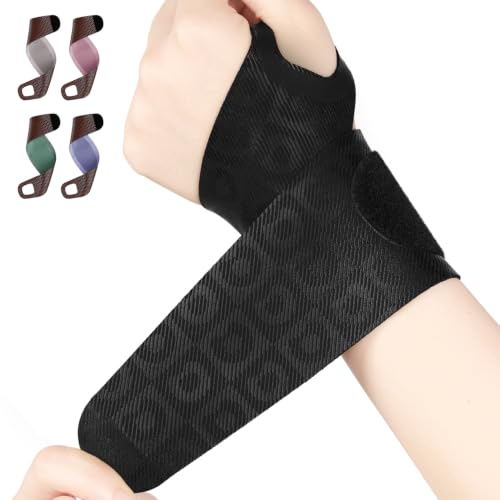 Support Wrist Brace for Carpal Tunnel Tendonitis Pain Relief Black - Reinforced