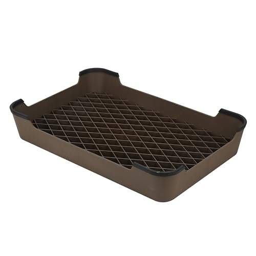 Dog Training Place Board Non-Skid Agility Platform - Brown, 28x18 Inches