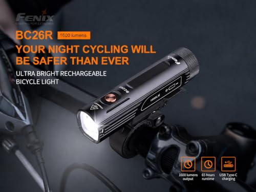 Fenix BC26R Rechargeable Bike Light 1600 Lumens Waterproof Bicycle Headlight