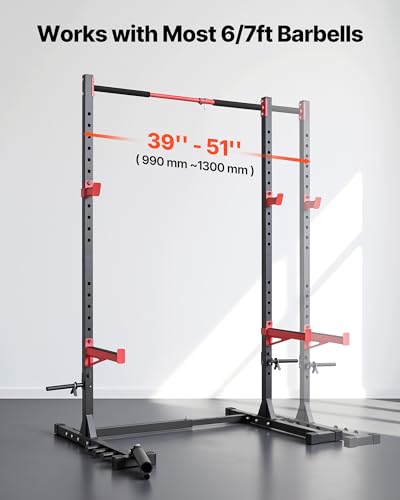 VEVOR Power Cage Squat Rack 980LBS Capacity Home Gym Multi-Function Strength Training Equipment