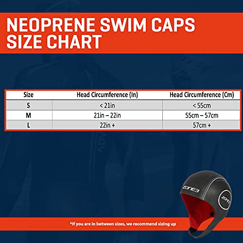Large Heat Tech Neoprene Swim Cap for Water Sports