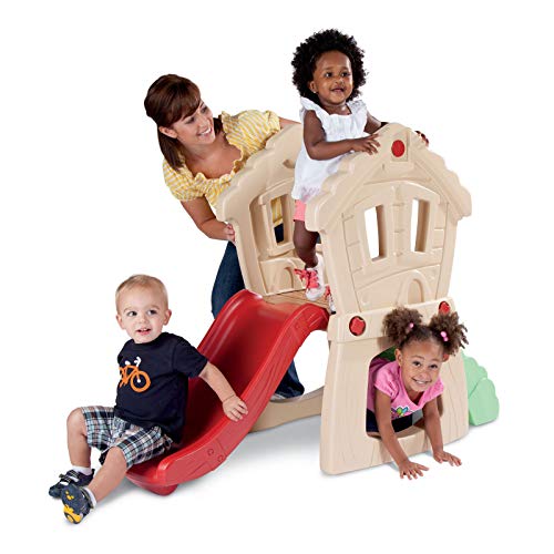 Little Tikes Hide and Seek Climber Red/Cream/Green Toddler Playset, Ages 1-4