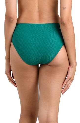 La Blanca Women's Mid-Waist Twist Bikini Bottom - Textured Tides Collection
